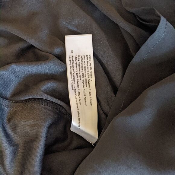 Nwt BOG COLLECTIVE black dress with padded bra velour top size M @Y - Picture 15 of 15